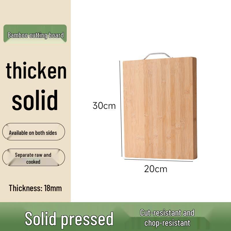 Antibacterial Bamboo Cutting Board - Mold-Resistant, Durable Kitchen Chopping Board for Home.