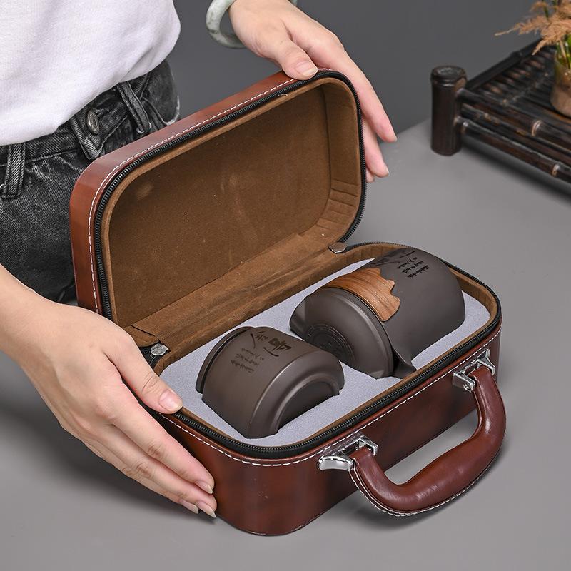 Travel Tea Set Kuaike Cup One Pot Six Cups Teapot Tea Cup Portable Simple Kung Fu Tea Set Outdoor Tea Maker