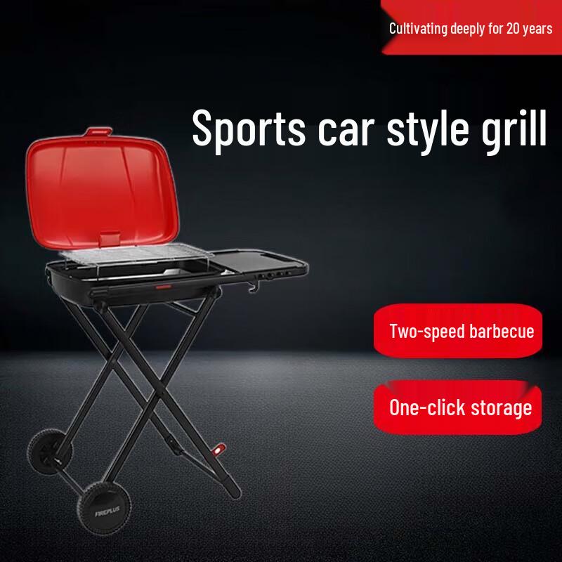 Foldable Outdoor Charcoal BBQ Grill