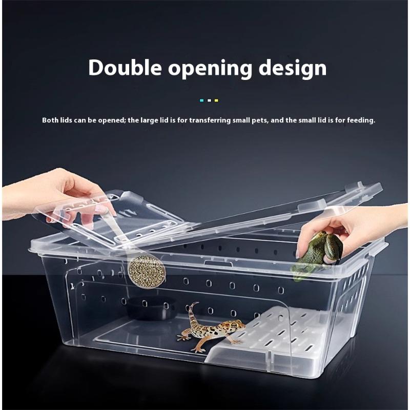 Reptile Terrarium Box Snake Spider Gecko Frog Lizard Turtle Insect Breeding Case Pet Supplies Habitat Tank