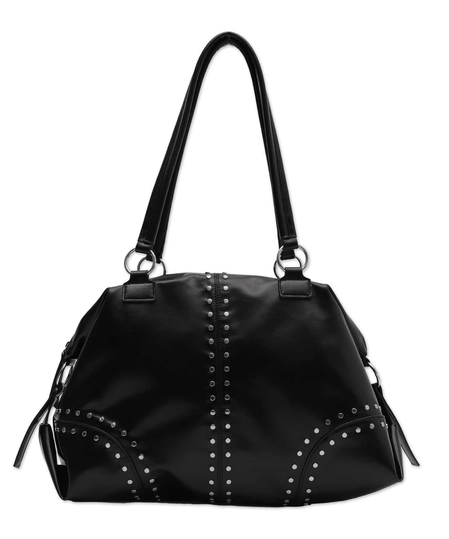 

WEGO Studded Big Boston Perfect for and Everyday Size Black Bag, Outings, Travel, Use, Women s, F, чорний