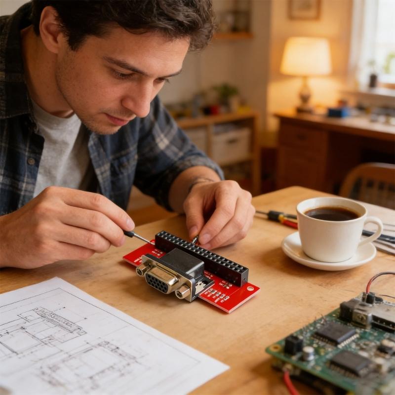 VGA666 Digital To Visual Signal Transfer Circuit for Small Computer 2 3B And B Plus Types