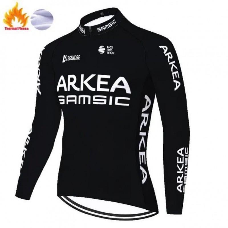 Unisex Fleece Cycling Jacket Road Mountain Biking Winter Warm Long Sleeve Outdoor Sportswear