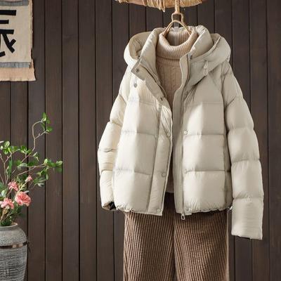 Thickness Short Bread Winter Jacket Women Solid Casual Warm Puffer Cotton Padded Coat Ladies Korean Hooded Zipper Outwear Parkas
