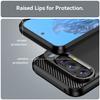 For Google Pixel 9/Pixel 9 Pro Case Brushed TPU Phone Cover Carbon Fiber Texture