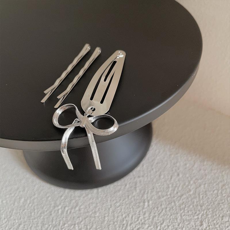 

Металлический бант кулон шпилька набор женский ниша универсальный темперамент Bb клип челка клип боковой зажим