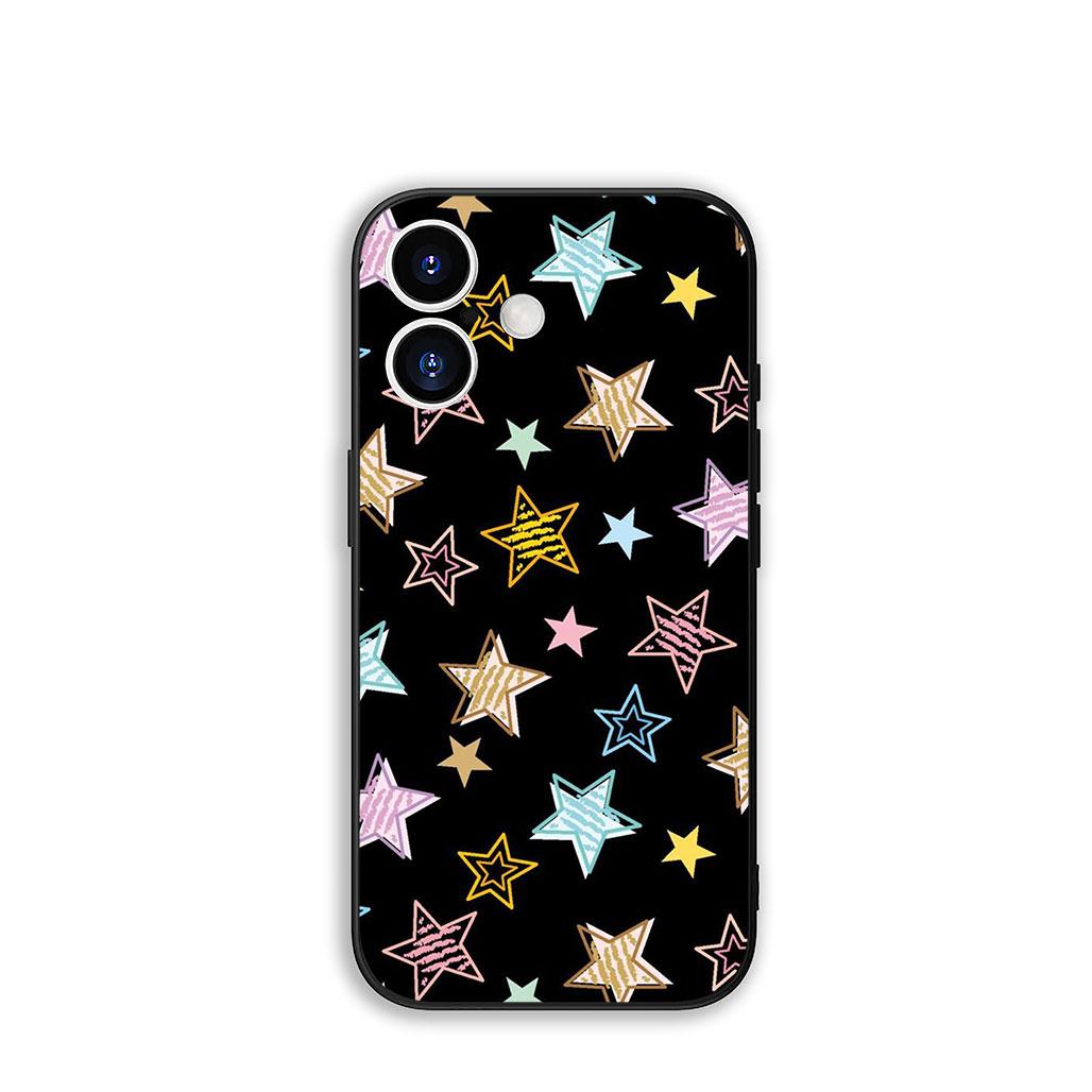 

Phone Cover Star Dark Red Heart Love Casing for Apple iPhone 16 15 14 Plus 13 12 Mini 17 Pro Max + ProMax 16E Air 15+ Case iPhone 12 Pro