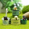 Cup Cartoon Hanging Cat Resin Garden Decor For Gift Giving And Decor Office