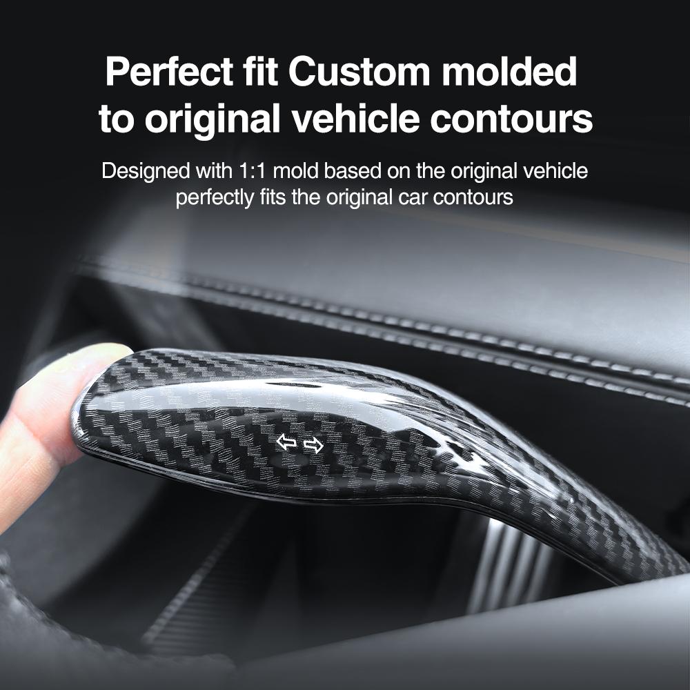 Heenvn ABS Car Steering Turn Signal Lever Trim Cover For Tesla Model 3 Highland Model Y Juniper Model YL 2025 2026 Auto Interior