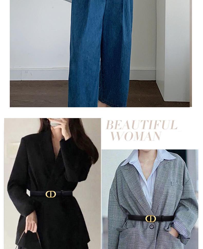 Bestseller Damen-Taillengürtel aus schwarzem Rindsleder - Vielseitiges Modeaccessoire für Jeans