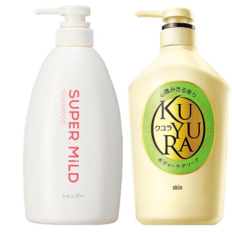 

Kuyura Green Meadow Body Wash & Huirun Floral Shampoo Bundle