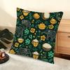 Elephant and flower Cushion Cover Soft Short Plush Pillow Cover Smooth Cozy Texture Aesthetic Cushion Case Home Decor