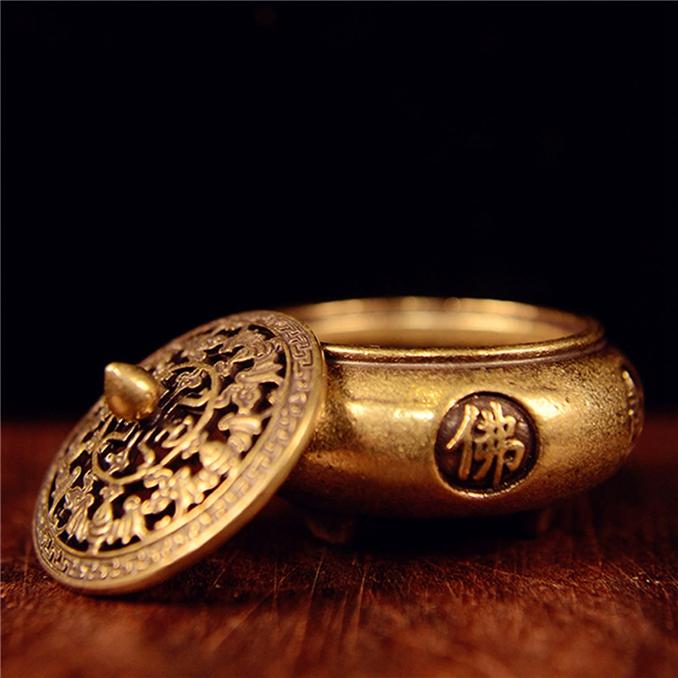 Vintage Incense Burner Incense Burner Copper Tabletop Crafts Ornaments Home Decorative Incense Burner Holder