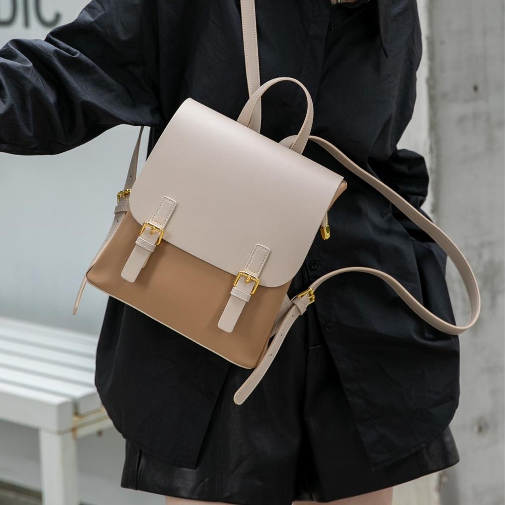 Leather Backpack Women's 2025 New Fashion Bag Niche Versatile Large-capacity Travel Cowhide Backpack