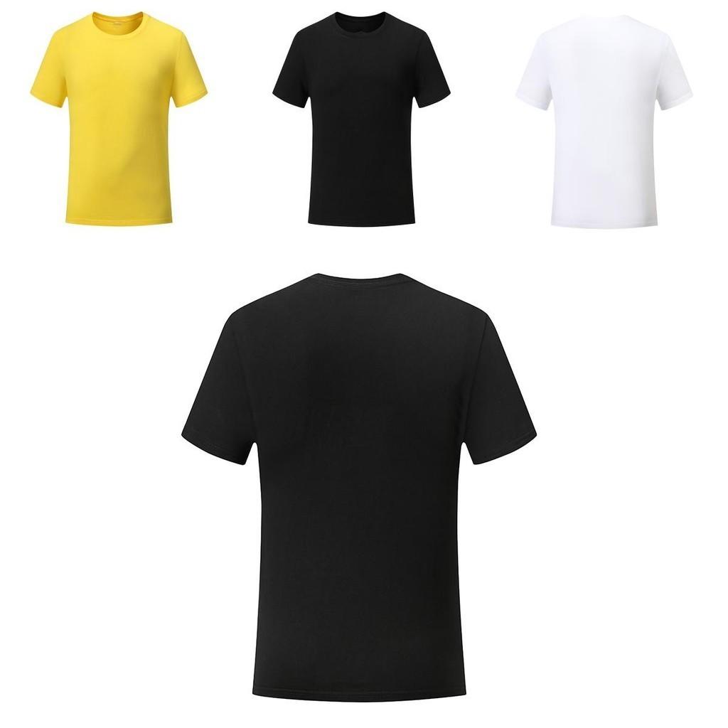 Men Women Plain T Shirts Cotton Comfortable Short Sleeves Crew Neck Top Tee
