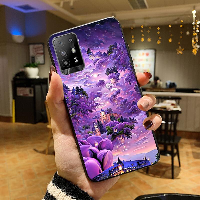 Natura kwiat piwonia róża etui na telefon do OPPO Reno 10x zoom 9 8 Pro 7 Pro 6 6Pro 5 4 Pro 3 Pro 2 2Z 7lite 8lite Reno 5 Z