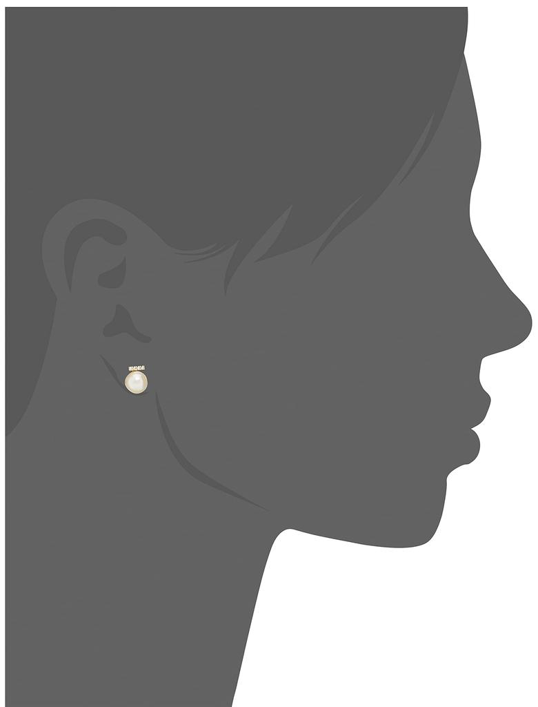 [Official] ESTELLE Women's Earrings in 10K Yellow Gold with June Birthstone Akoya Pearls (Product Code: 0242-0536-0019-0000)