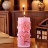 Flowers Pillar Candle Molds Cylinder Silicone Mould Ornament Molds Casting Molds Plasters Molds Epoxy Resin Molds