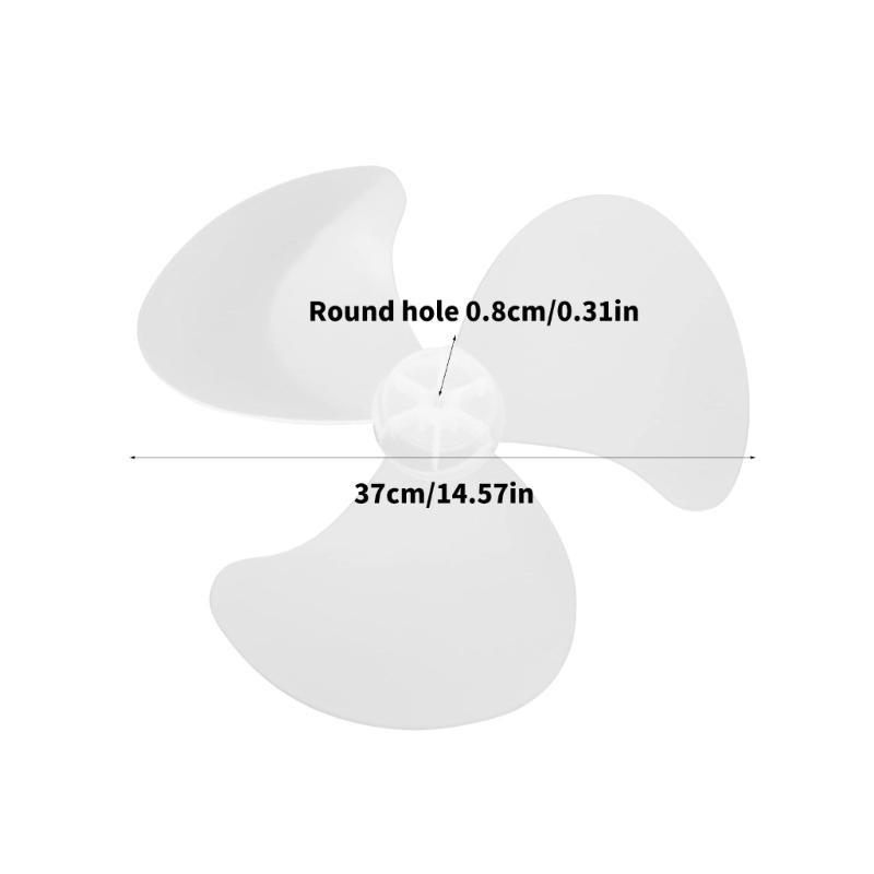 Energy Efficient Fan Blade Replacement 3 Leaf Design Spare Part Plastic Texture Suitable for Vertical Desk Fans