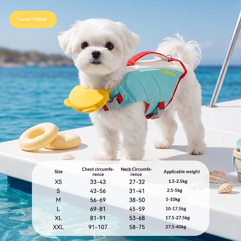 Summer Dog Life Jacket Buoyancy Suit Pet Supplies Golden Retriever Large Dog Swimming Life Jacket