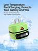 65W PD Fast Charger with Retractable Cable & Foldable Plug for Super Fast Mobile Charging