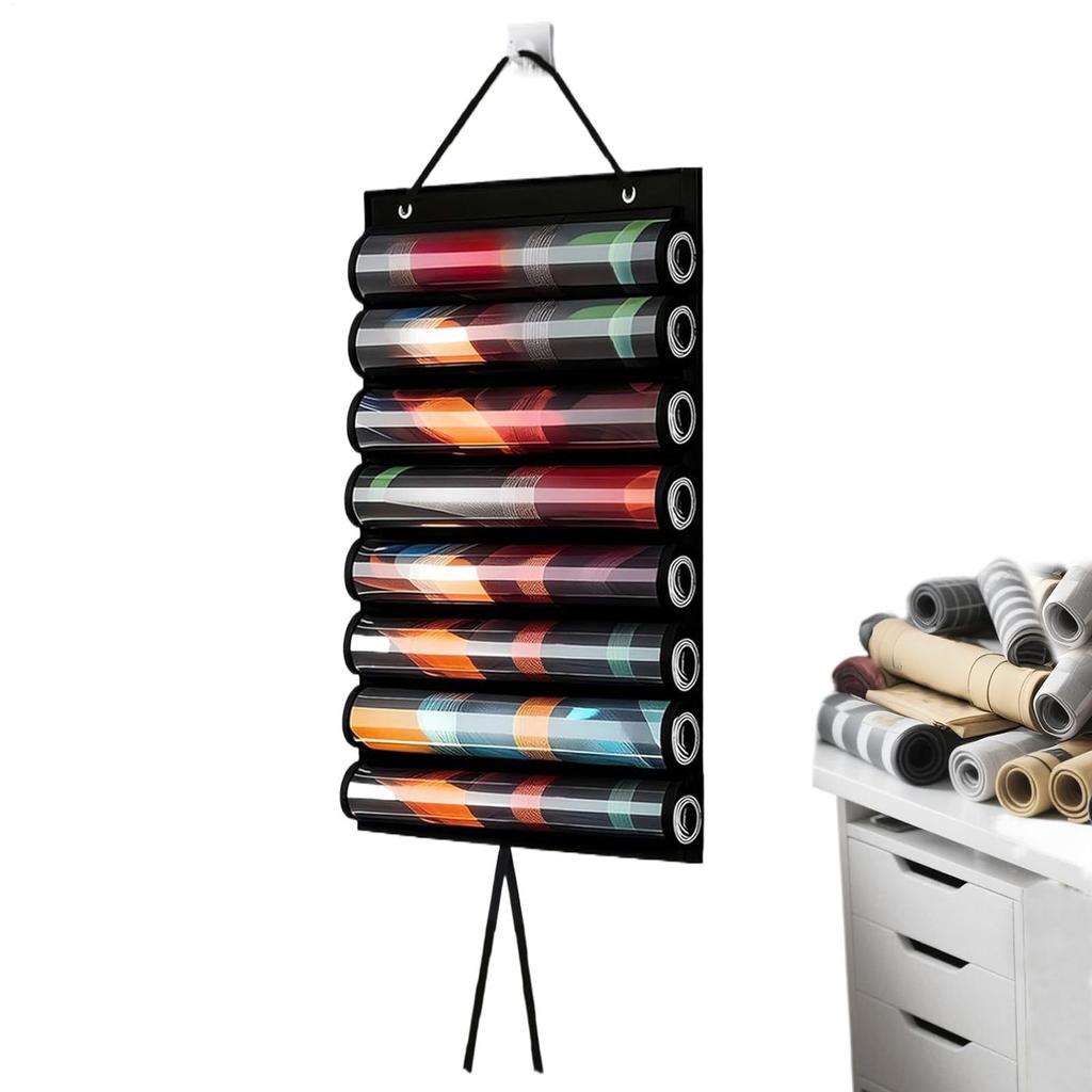 Card Game Mat Holder 8-Mat Holder For Card Game Playing Space-Saving Wall Mount Container With Hook Game Mat Tube Storage Bag
