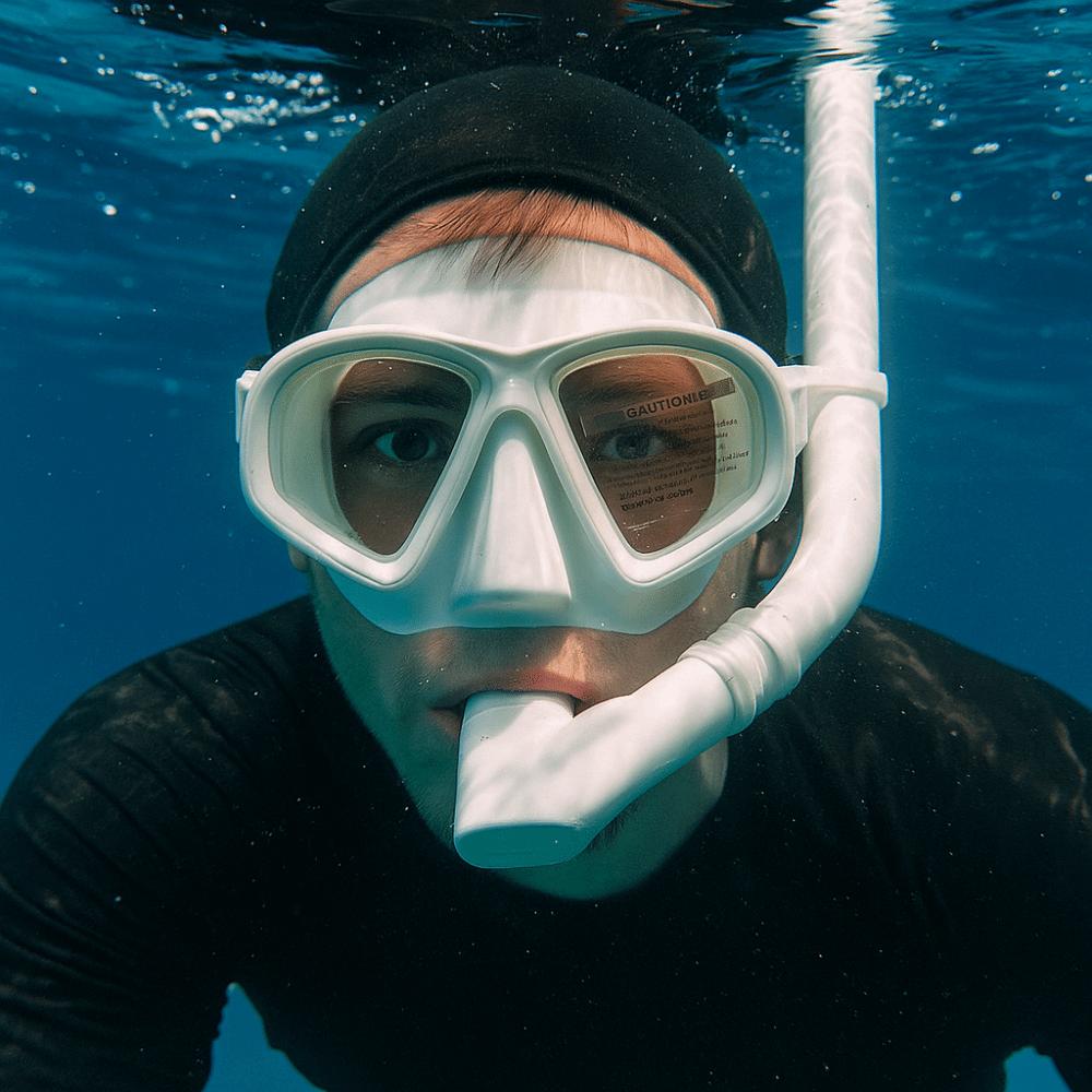 Foldable Snorkel Snorkeling Set Tempered Glass Snorkel Set Wet Diving Mask Snorkeling