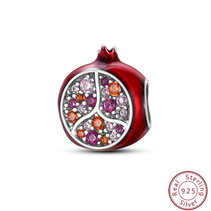 Red Copper Pomegranate Lipstick Apple Ladybug Playing Cards Charms Beads 3Mm Diy Fine Jewelry