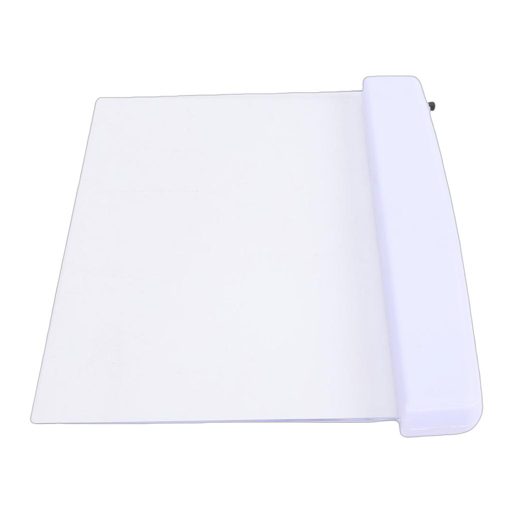 Flat Book Light Night Reading Clear LED Full Page Panel Plate Lamp for Students Book Lovers White