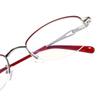 Reading Glasses Half-Frame Metal Reading Glasses Women  Presbyopia Eyeglasses Anti Blue-Ray Ultralight Eyewear