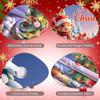Xmas Backdrop Gift Box Decor Winter Celebration Banner Santa Cow Banner Red & Green Holiday Background For Christmas Party Home