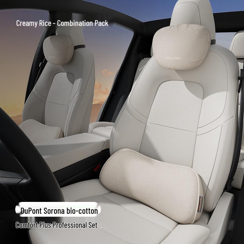 Thin Summer Car Lumbar Support Cushion – Driver Side Back & Waist Pad