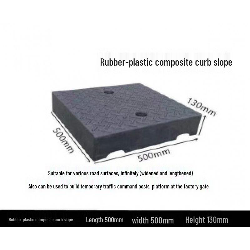 Rubber Curb & Threshold Ramp Mat for Home and Car 
