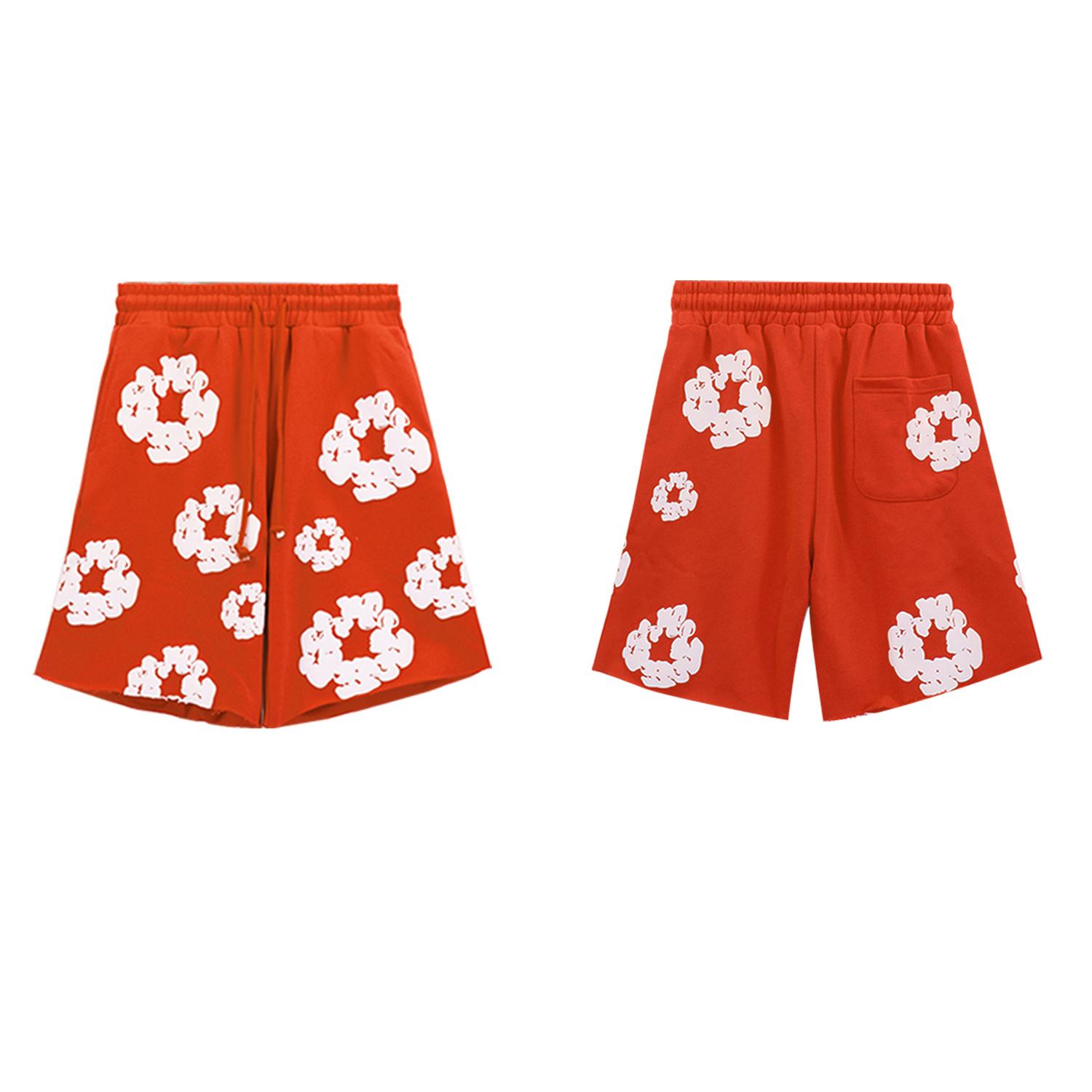 

Cotton Wreath Print Shorts, Unisex Streetwear Casual Shorts, Multi Colors Available XL