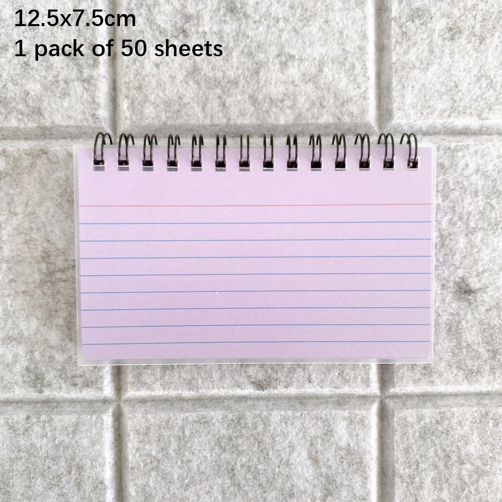 Index Cards with Ring 3x5 Inches 50-250 Sheets Notecards Spiral Flash Cards for Studying Nursing School Office Taking to Do List