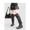 Chaussures style nouveau: Bottes souples, Bottes hautes à semelles épaisses, Chaussures pour femmes, Bottes longues à talon bloc