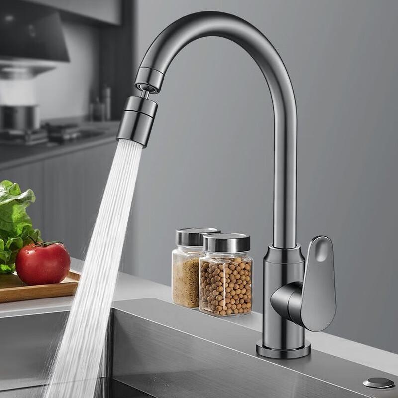 TLXT Kitchen Faucet Universal Hot & Cold Rotatable