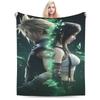 Tifa Lockhart Inspire Flannel printed blanket suitable for all seasons suitable for living room office sofa and travel 180x250CM
