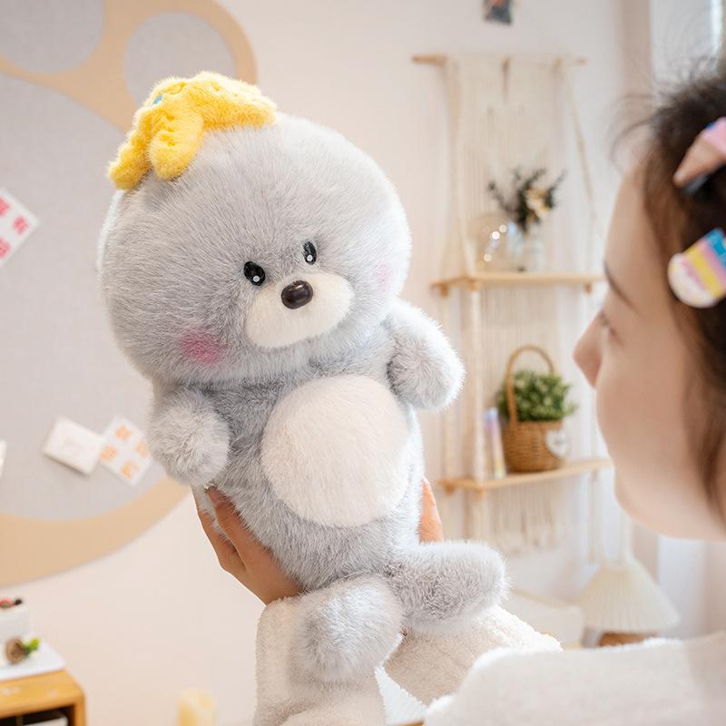 Nouă Jucărie de Pluș Leu de Mare Păpușă Drăguță Simulare Animal Marin Perna pentru Copii Cadou de Ziua de Naștere pentru Fată