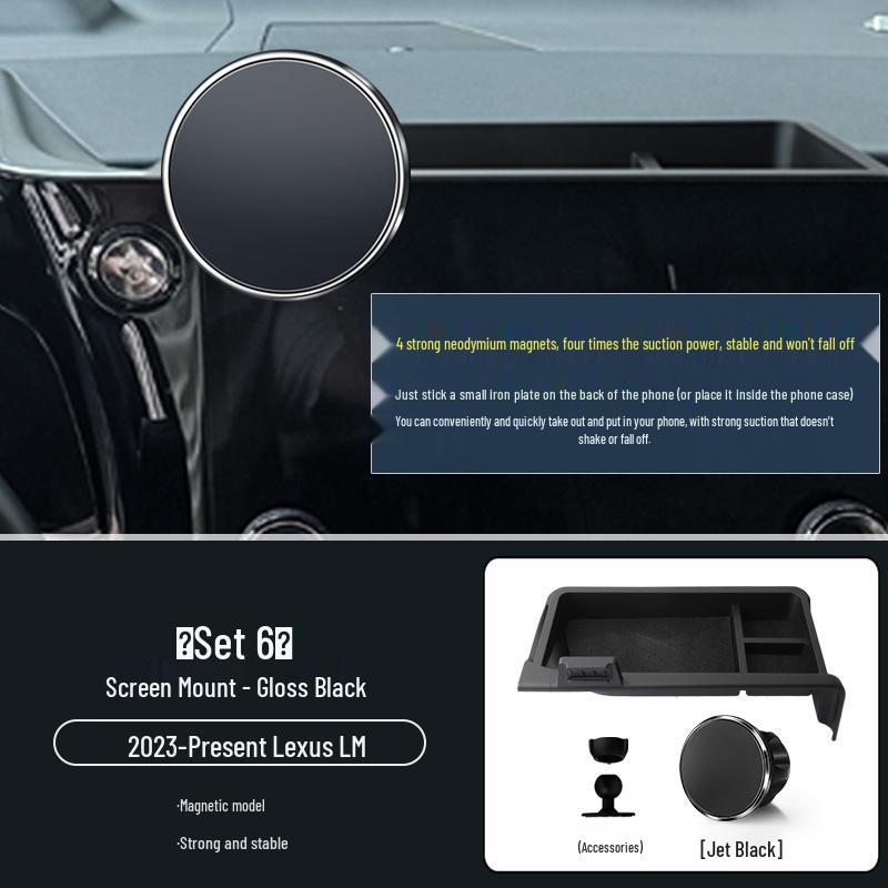 Dedicated Phone Holder with Storage for 2023+ Lexus LM Models