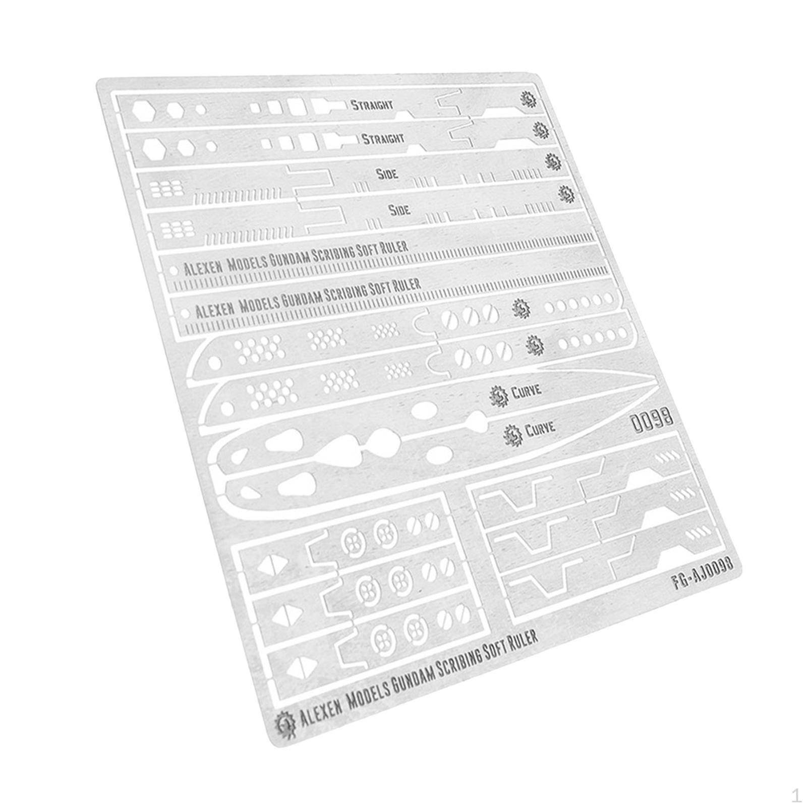

Carving Auxiliary Ruler Scribing Template Drill Hole Detail Maker Hobby Tool Model Scribe for