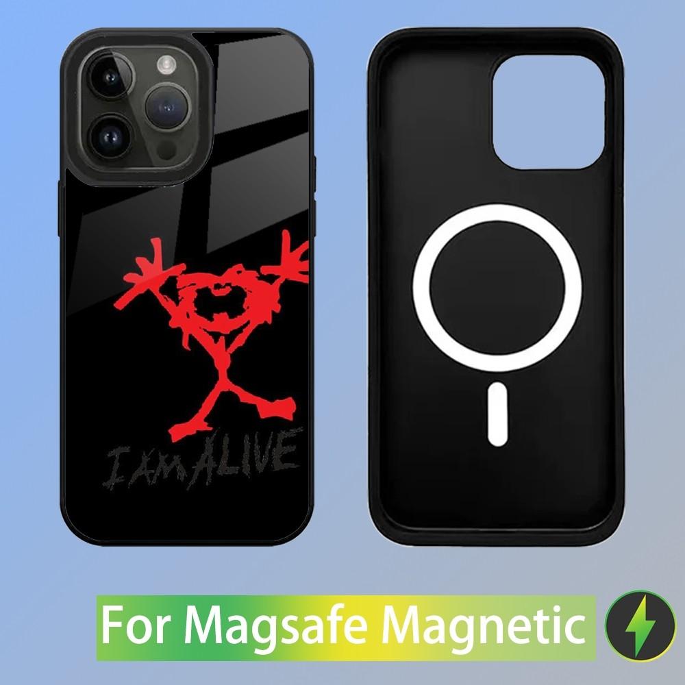 P-Pearl Jam Rock Band Phone Case For iPhone 16,15,14,13,12,11,Plus,Pro,Max Mini Magsafe Magnetic Wireless Charging