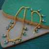 Gorgeous Tassel Glazed Necklace Handmade Chain Vintage High-End Necklace Bracelet Medieval Set Handmade