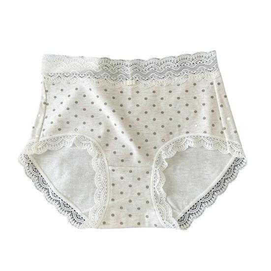 Cotton Underwear for Women Soft Breathable Cheeky Bikini Panties Ladies Sexy Lace Mid Rise