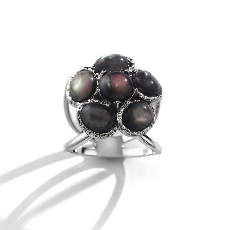 

Silk Thread Anti Cat Eye High-end Scarf Buckle Zinc Alloy Non Fading Shawl Ribbon Knot Ring чёрный