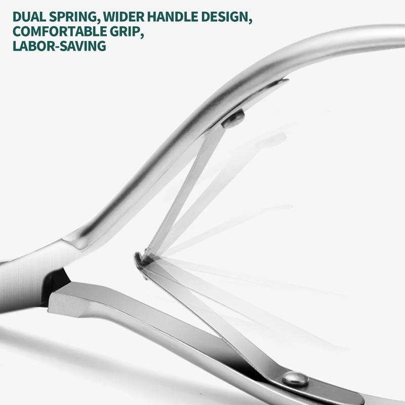 3Pcs/set Professional Nail Cuticle Trimmer and Pusher - Ergonomic Stainless Steel Dead Skin Scissor Nipper Tool for Home Use