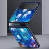 Lily Of The Valley Clear Floral Hard PC Phone Case For Samsung Galaxy Z Flip 7 6 5 4 Black Cover For Galaxy Z Flip 3 Foldable
