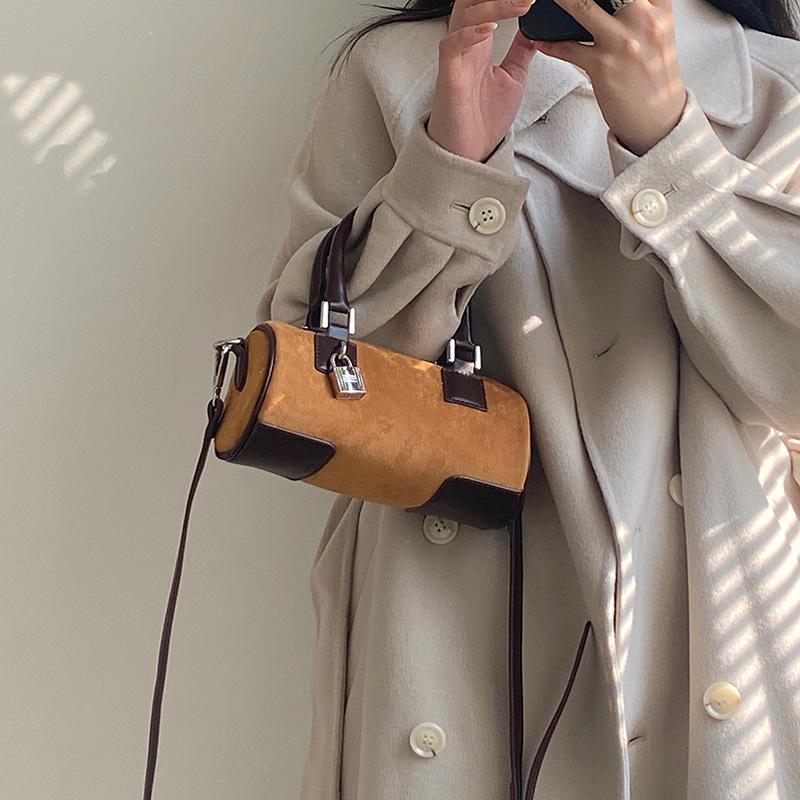Spring and Summer Women's Bag Hand Crossbody Bag High-grade Exquisite Shoulder Bag Cylinder Bag