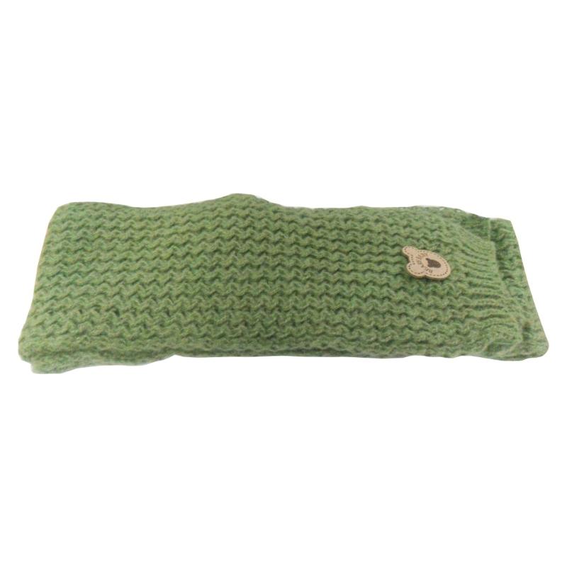 

Вязаный шарф с этикеткой «Маленький медвежонок», стильный детский зимний чехол для шеи, ветрозащитный шейный платок, ручная работа, повседневная теплая вещь для шеи зелёный