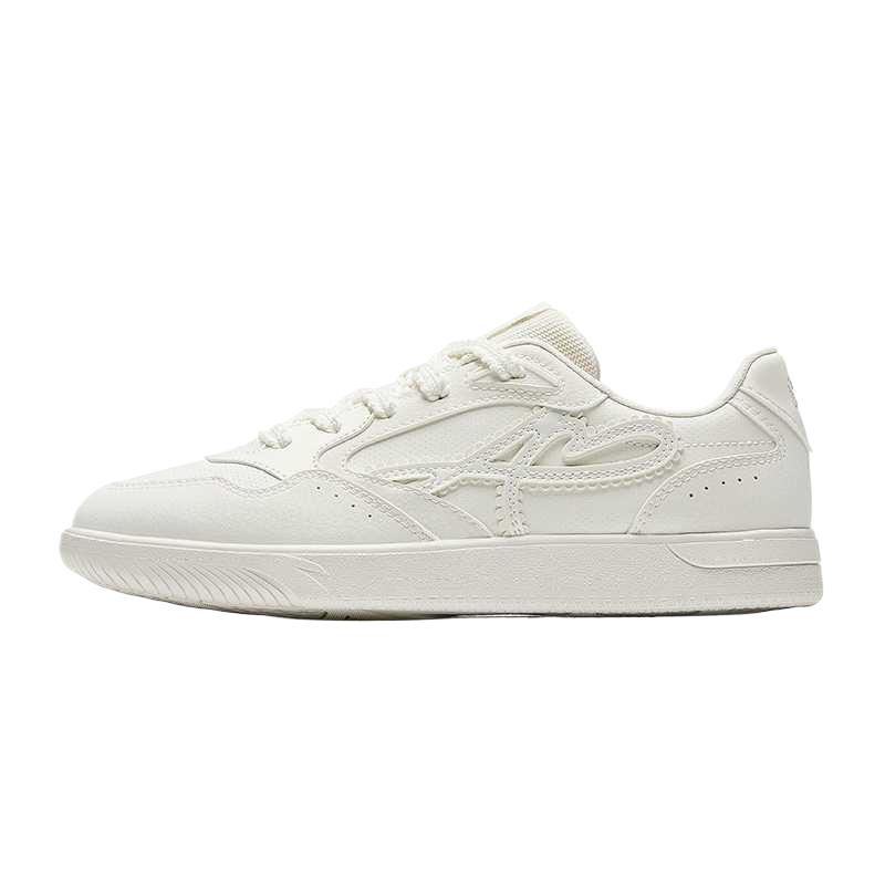 Anta Skate Shoes Women's Low-top Ivory White